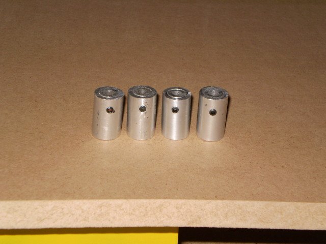 Tapped with a set screw