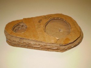 Card Board Dust Shoe Model Assembled